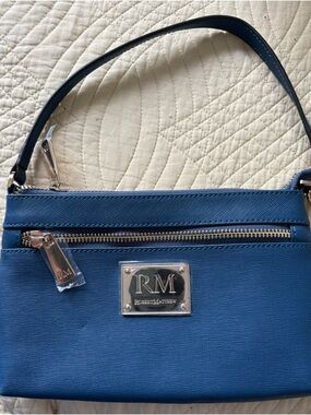 Blue Mini Wristlet Bag